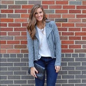 Gap gray moto jacket